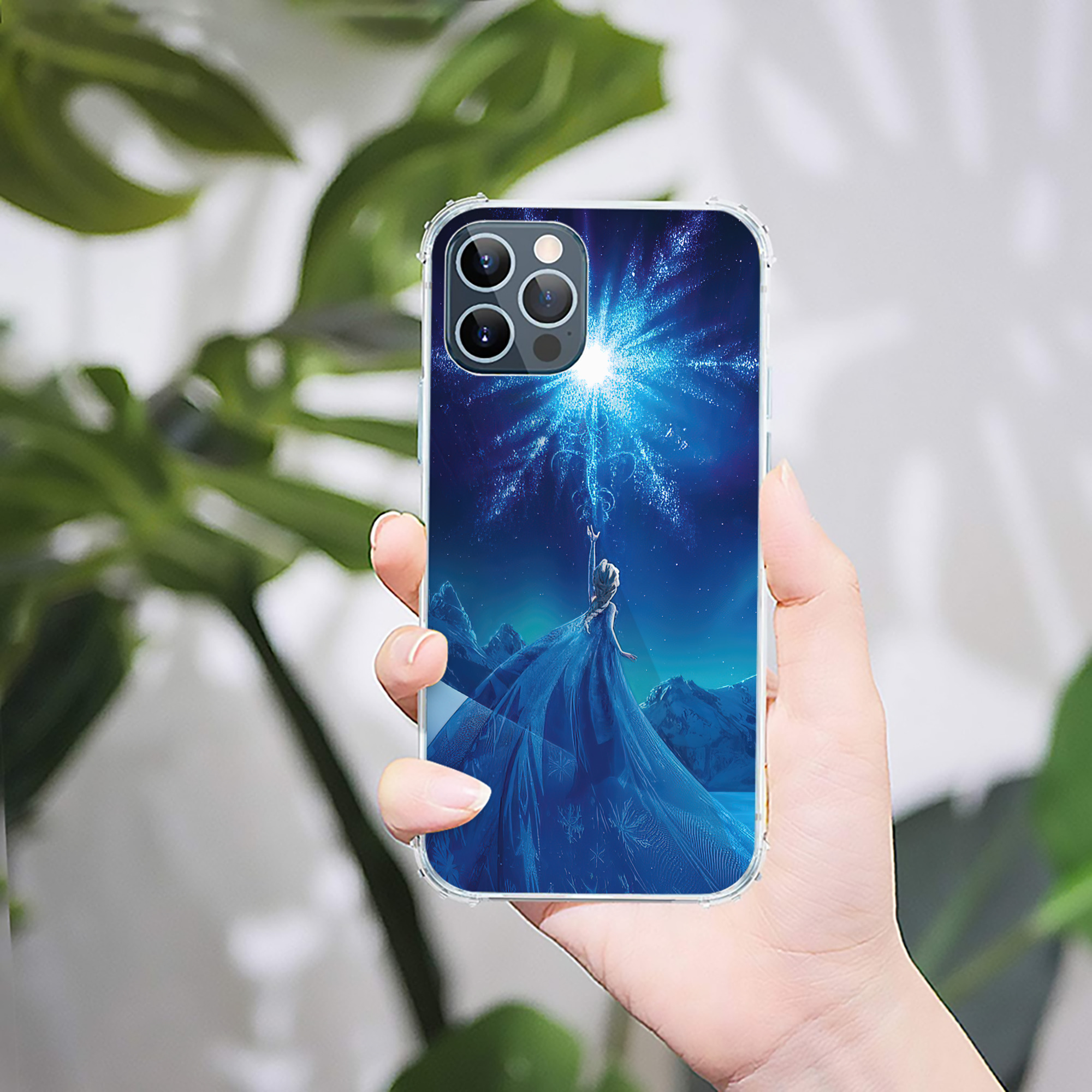 （画像用） アナと雪の女王 アンナ エルサ Frozen Anna Elsa 【iPhone 12シリーズ対応】透明スマホケース（クリアソフトケース）